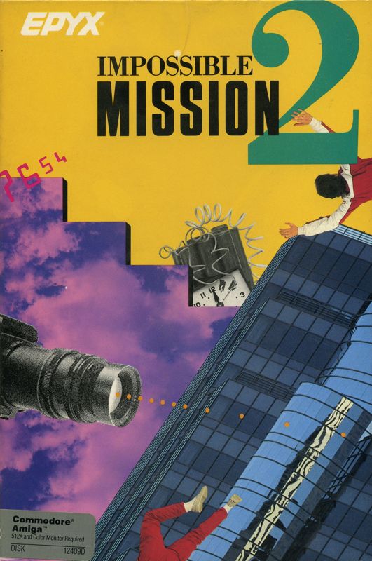 Impossible Mission box art for Commodore 64